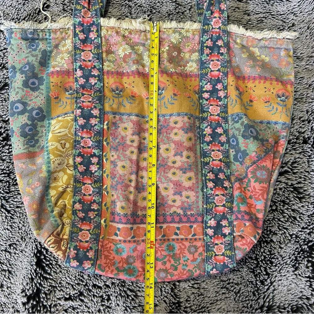 Floral Patchwork Tote Bag - Multicolor - image 3